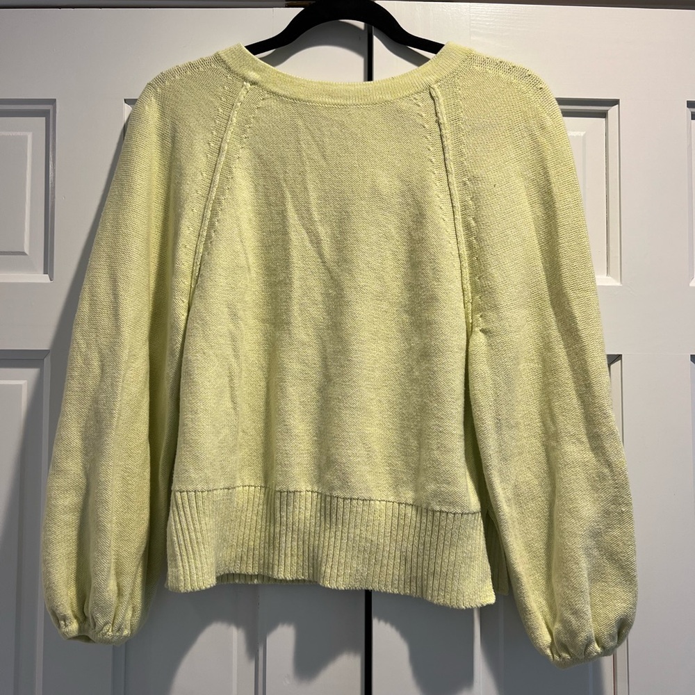 Anthropologie Emily Puff Sleeve Sweater